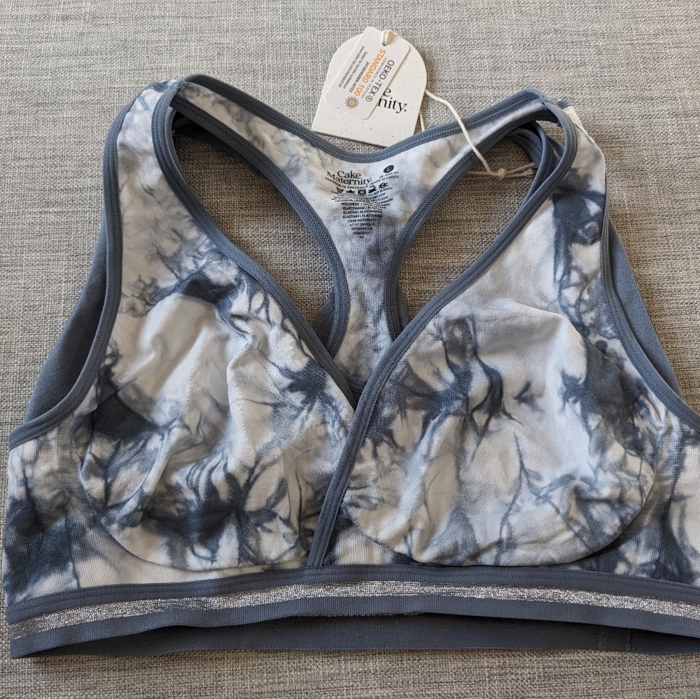 NWT Cake Maternity Lotus Handsfree Nursing and Pumping Bra, Size L